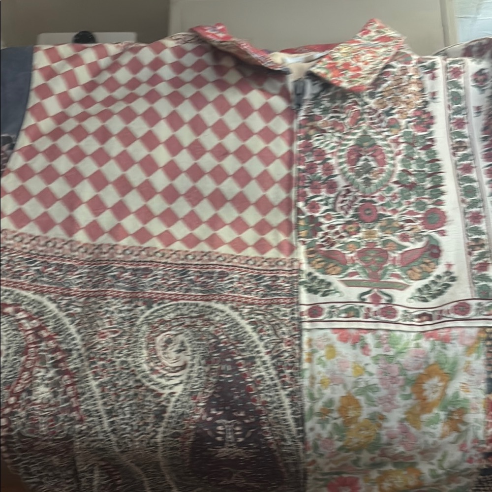 Patchwork Bomber Jacket - image 4